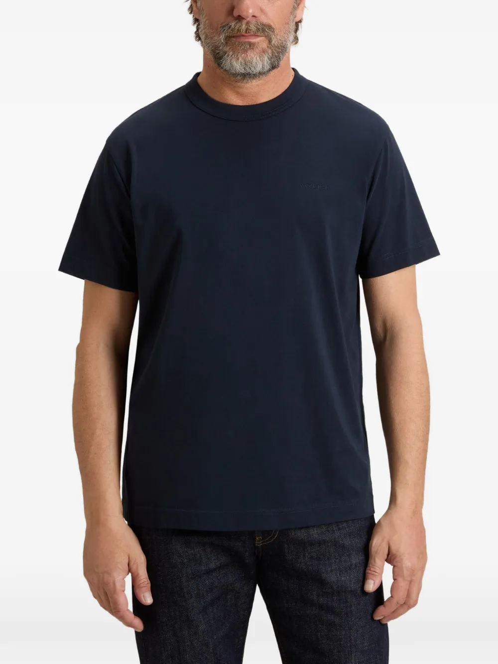 Woolrich T-shirt met geborduurd logo Blauw