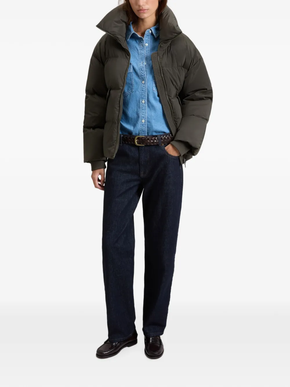 Woolrich Kelly gewatteerd donsjack Groen