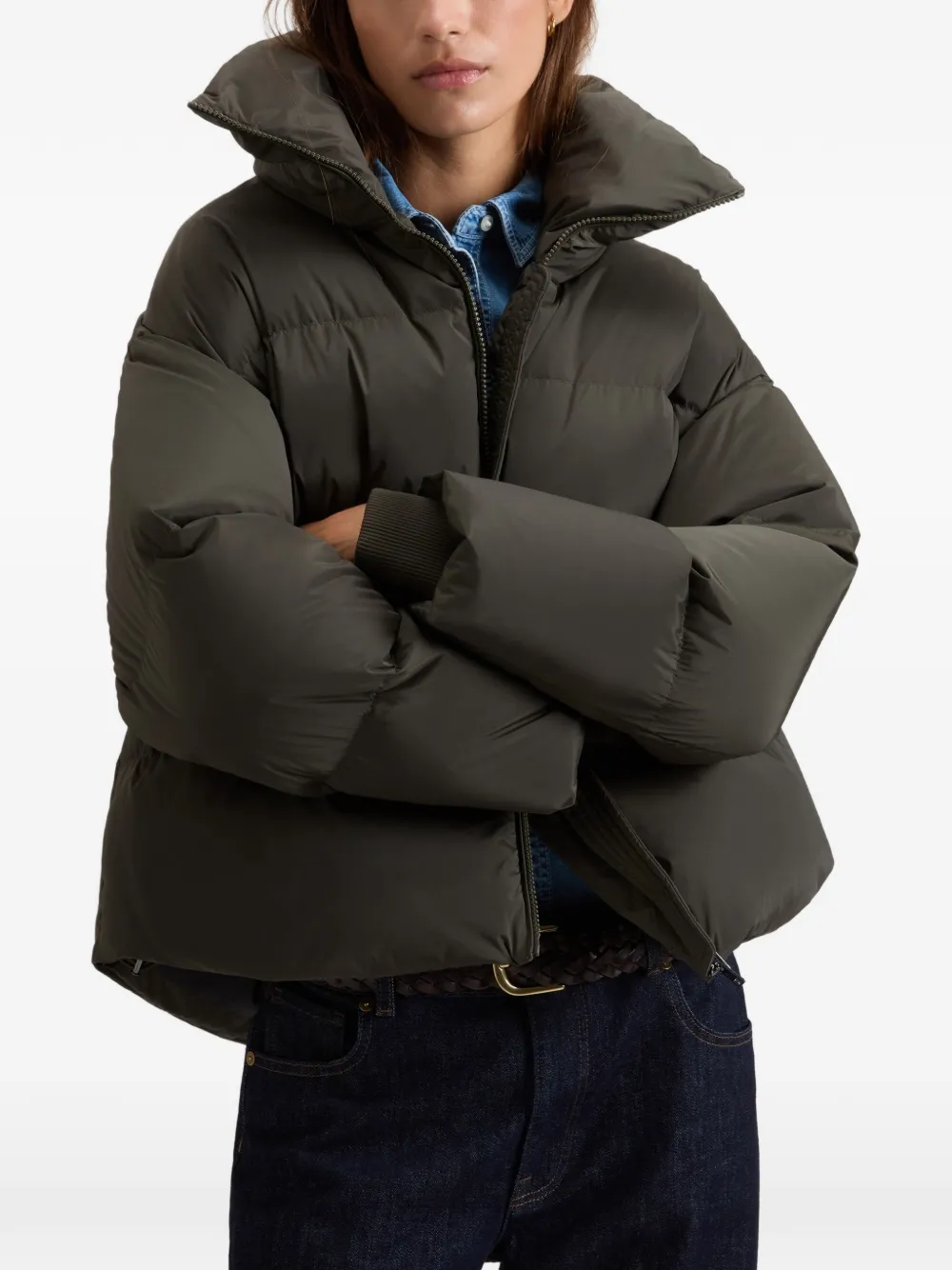 Woolrich Kelly gewatteerd donsjack Groen