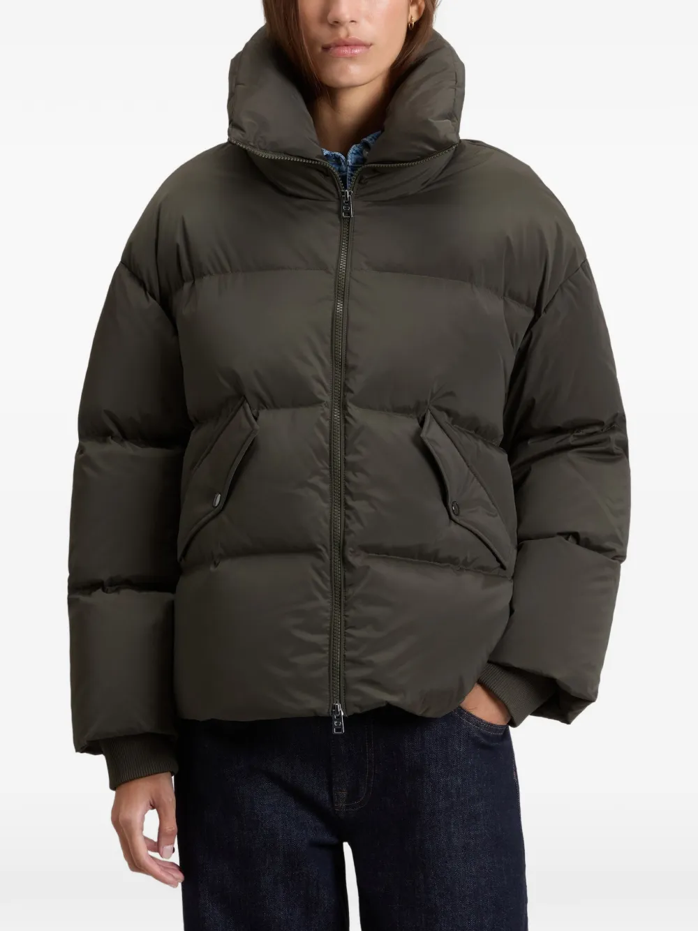 Woolrich Kelly gewatteerd donsjack Groen