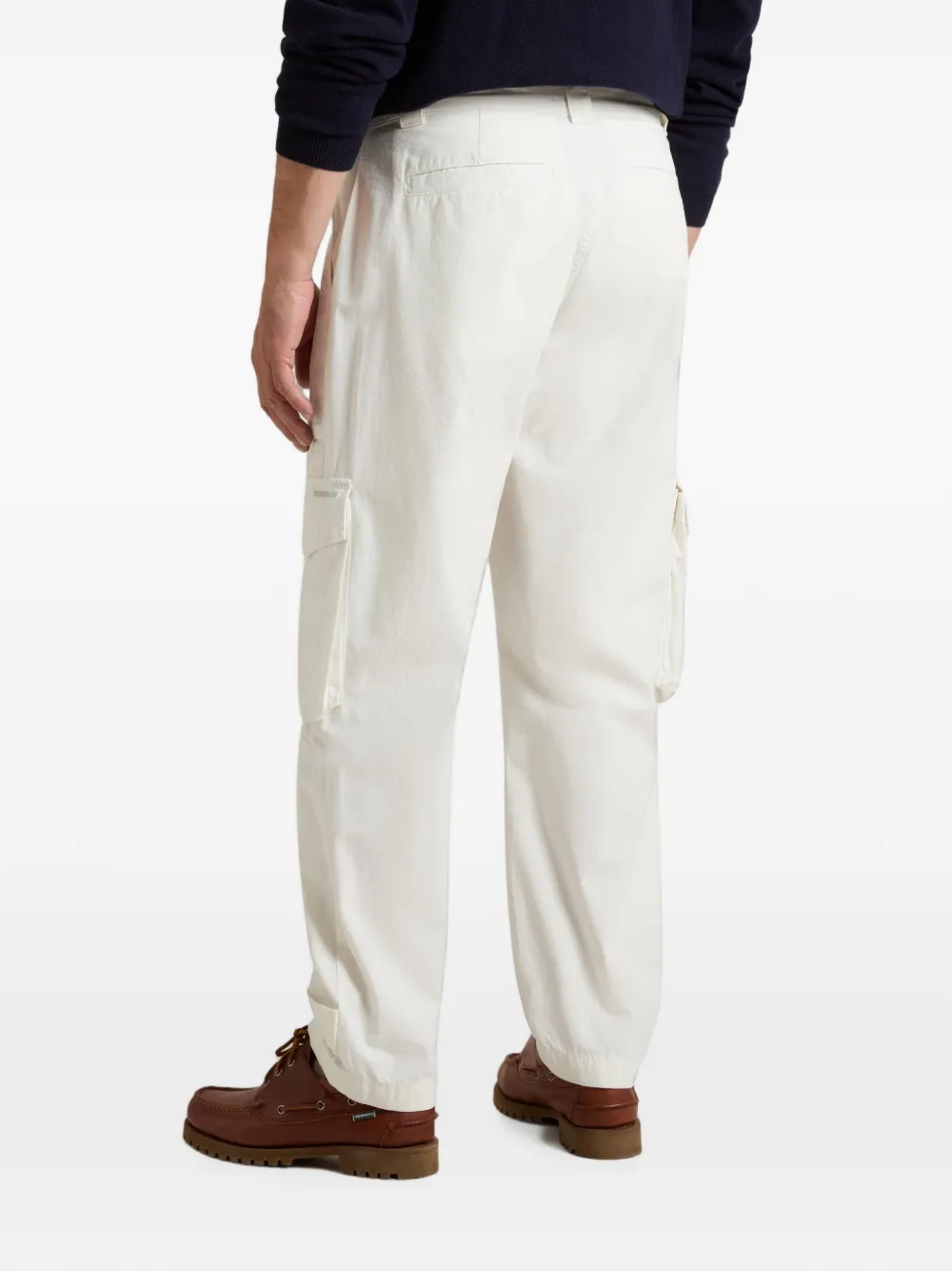 Woolrich Katoenen ripstop cargo broek Wit