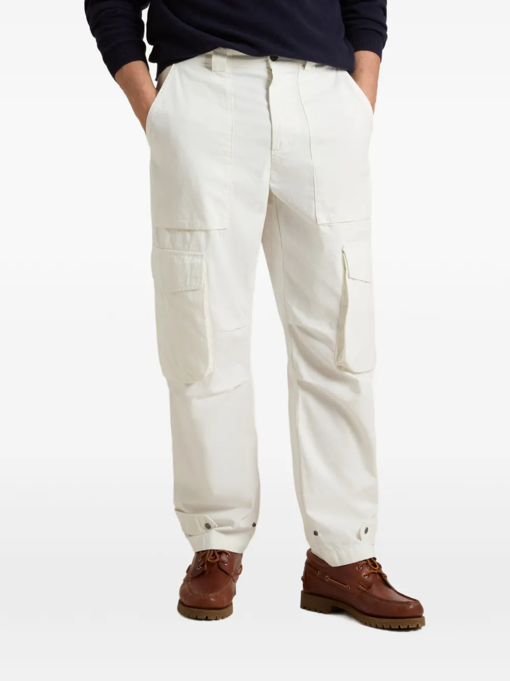 Woolrich Katoenen ripstop cargo broek Wit