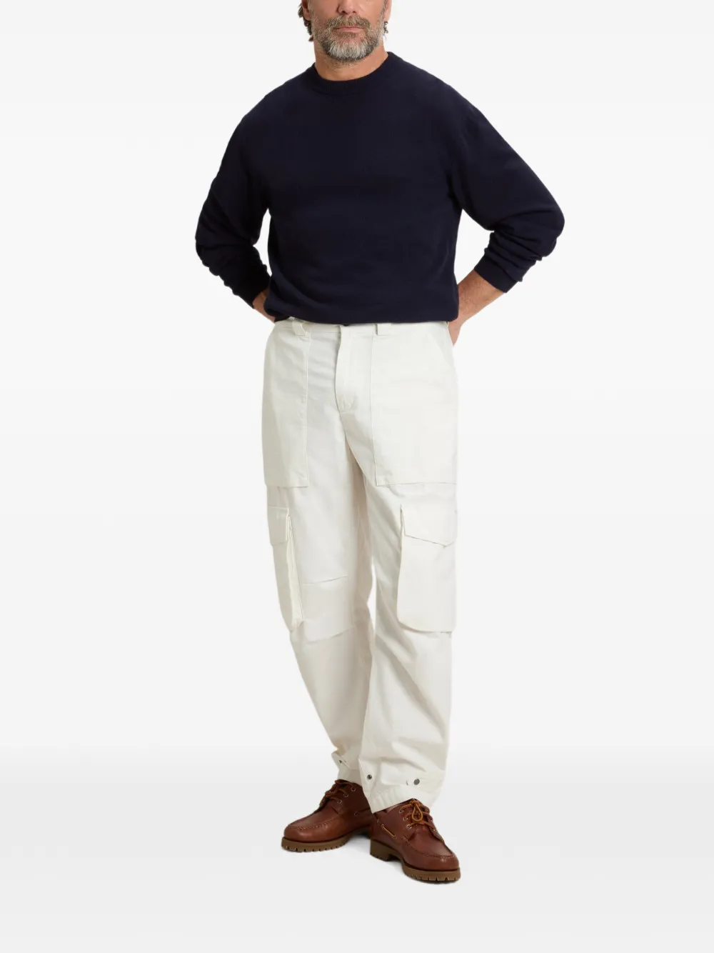 Woolrich Katoenen ripstop cargo broek Wit