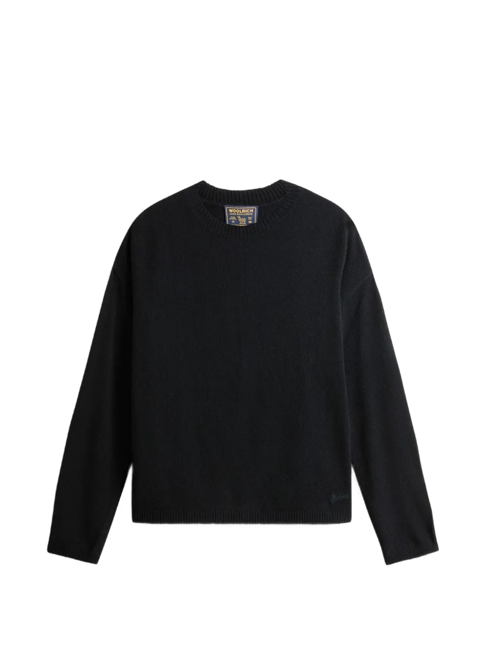 Woolrich crew-neck drop-shoulder sweater - Schwarz