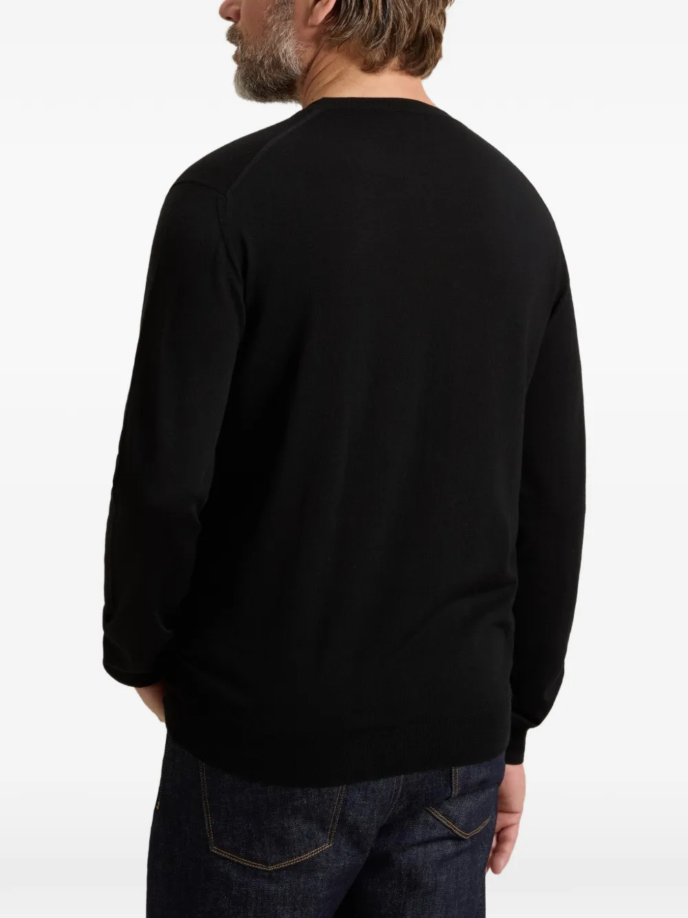 Woolrich Wollen trui met ronde hals Zwart