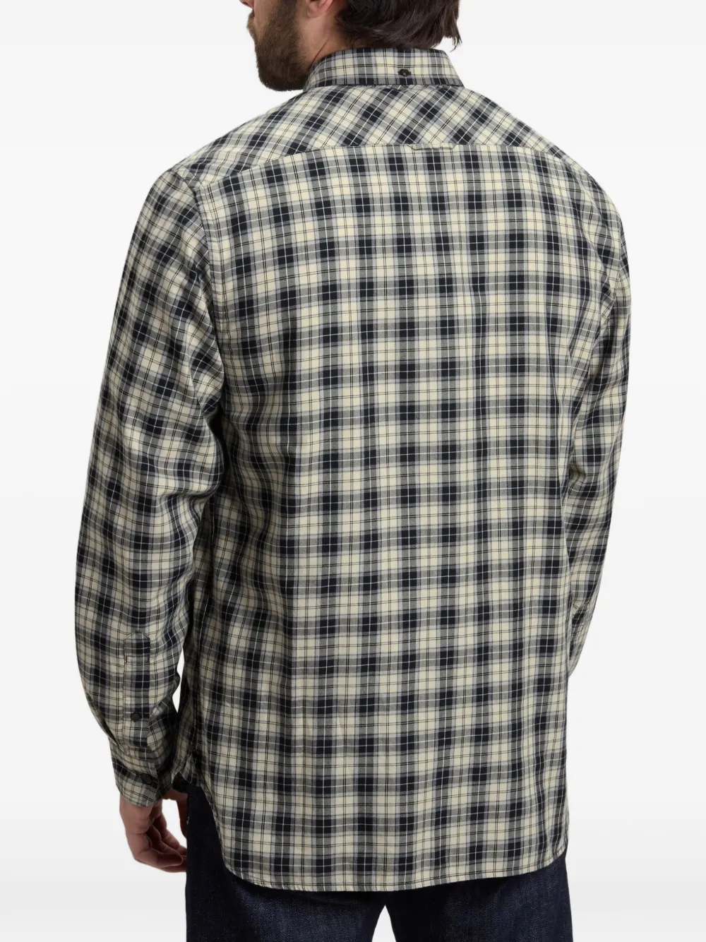 Woolrich Geruit katoenen overhemd Beige