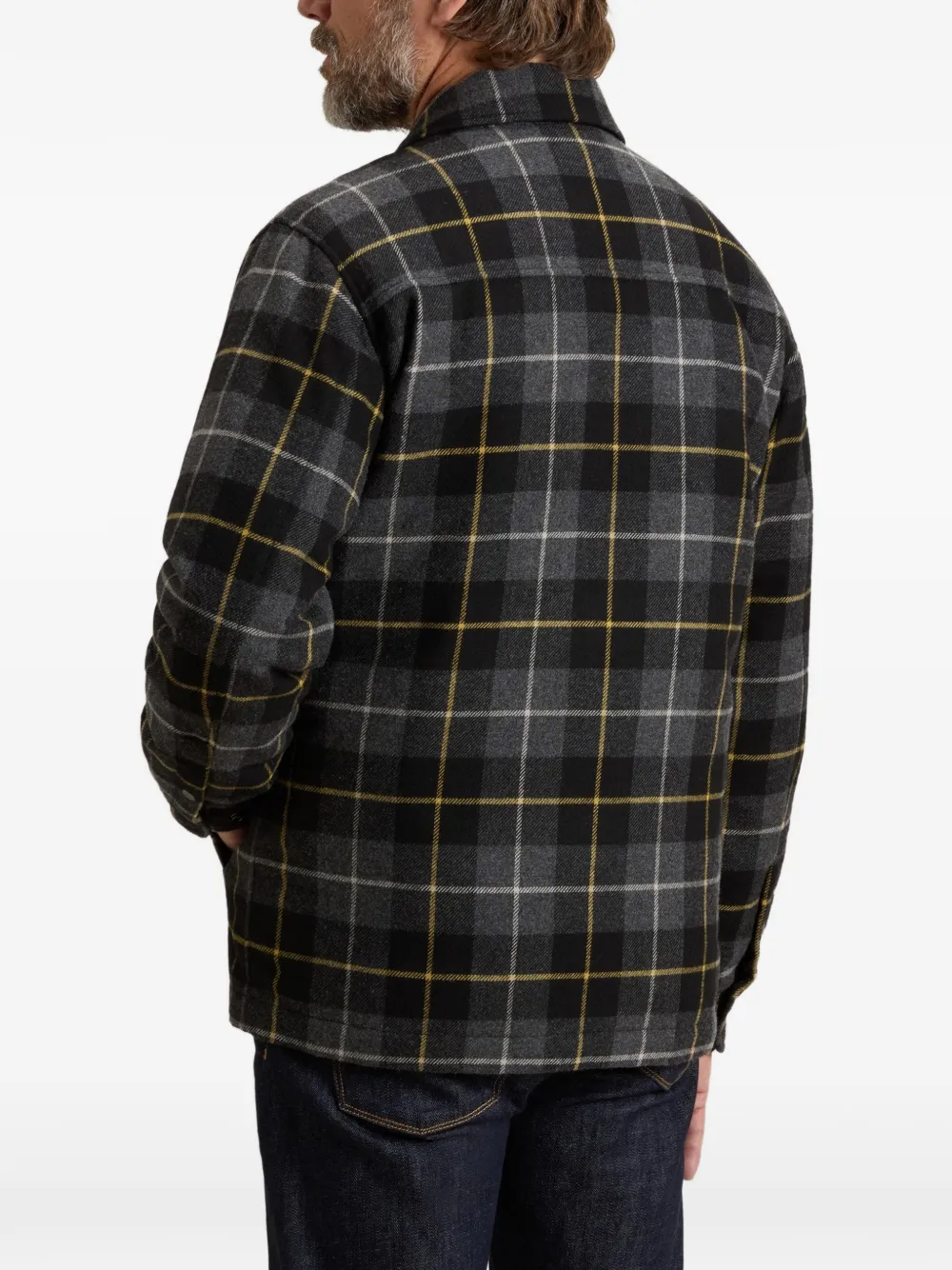 Woolrich Alaskan geruit shirtjack Zwart
