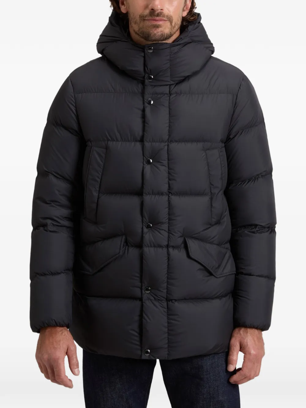 Woolrich Cloud Davis gewatteerd jack Zwart
