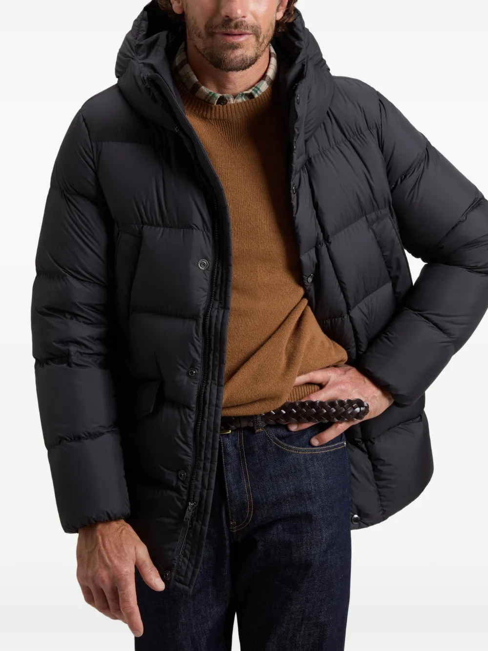 Woolrich Cloud Davis gewatteerd jack Zwart