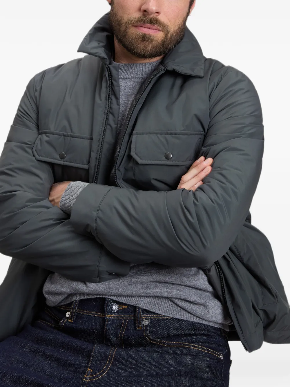 Woolrich Cloud shirtjack Grijs