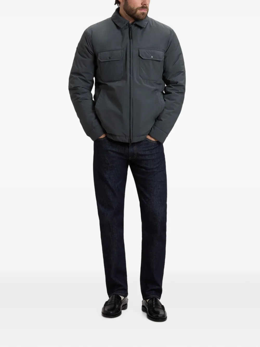 Woolrich Cloud shirtjack Grijs