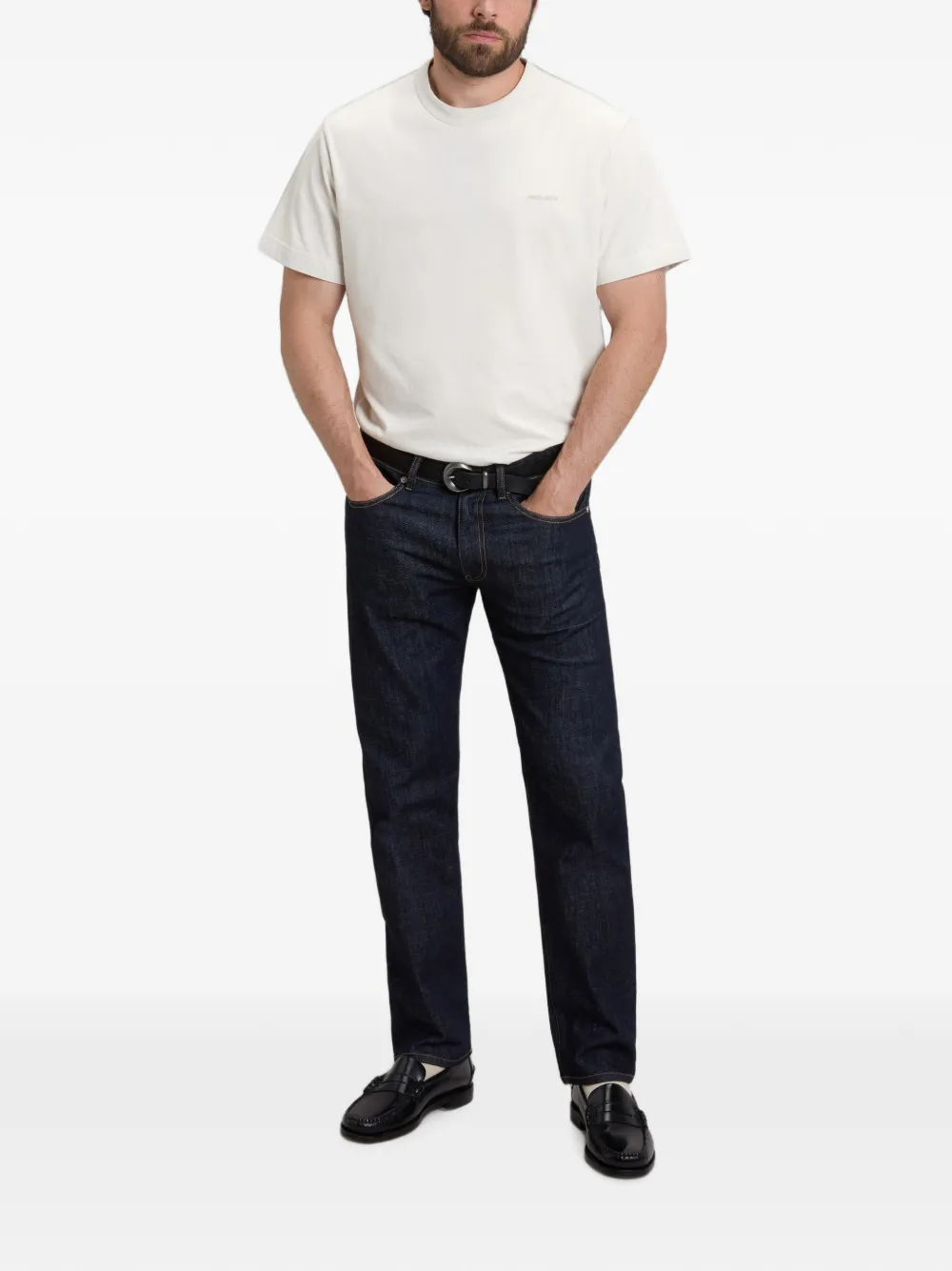 Woolrich Katoenen T-shirt met geborduurd logo Wit