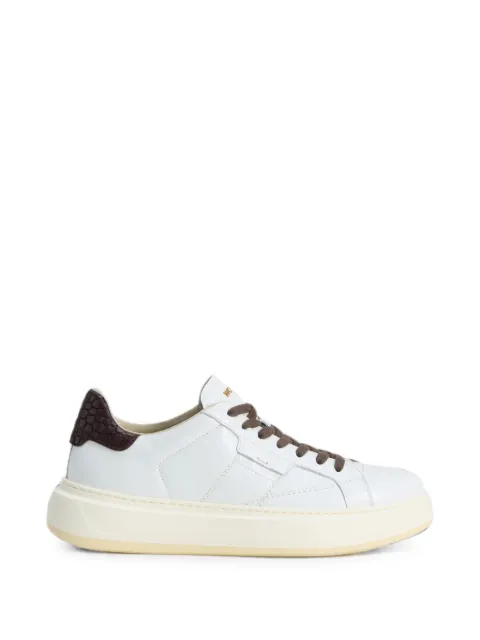 Woolrich Arrow crocodile-patch leather sneakers