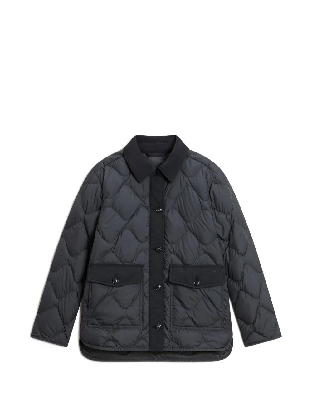 Woolrich 헤리티지 퀼팅 스탠드 업 칼라 재킷 | 블랙 | Image 1