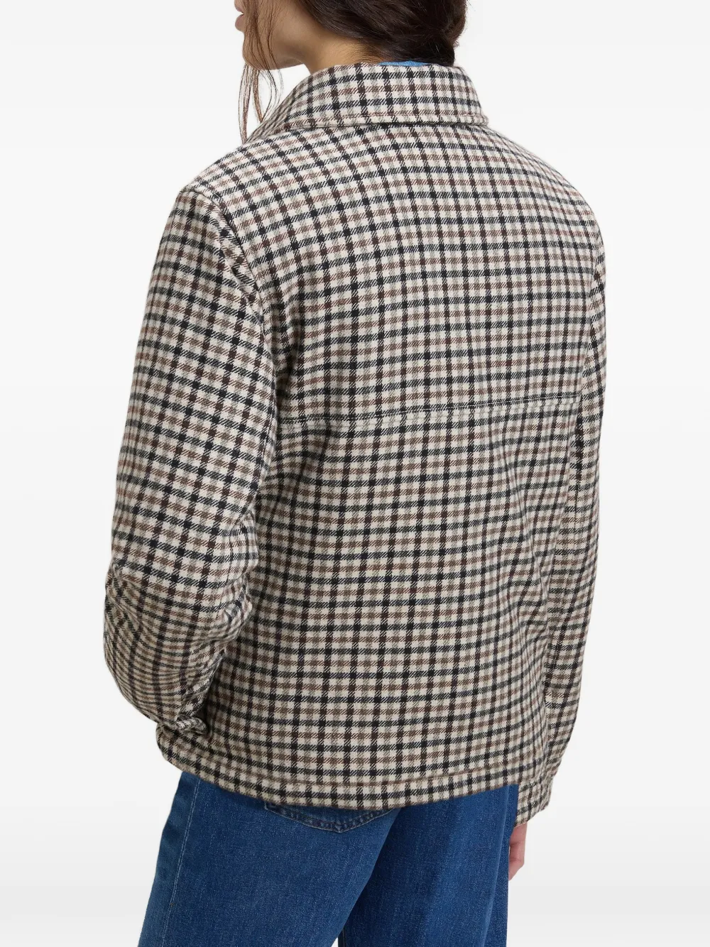 Woolrich Alaskan geruit jack Beige