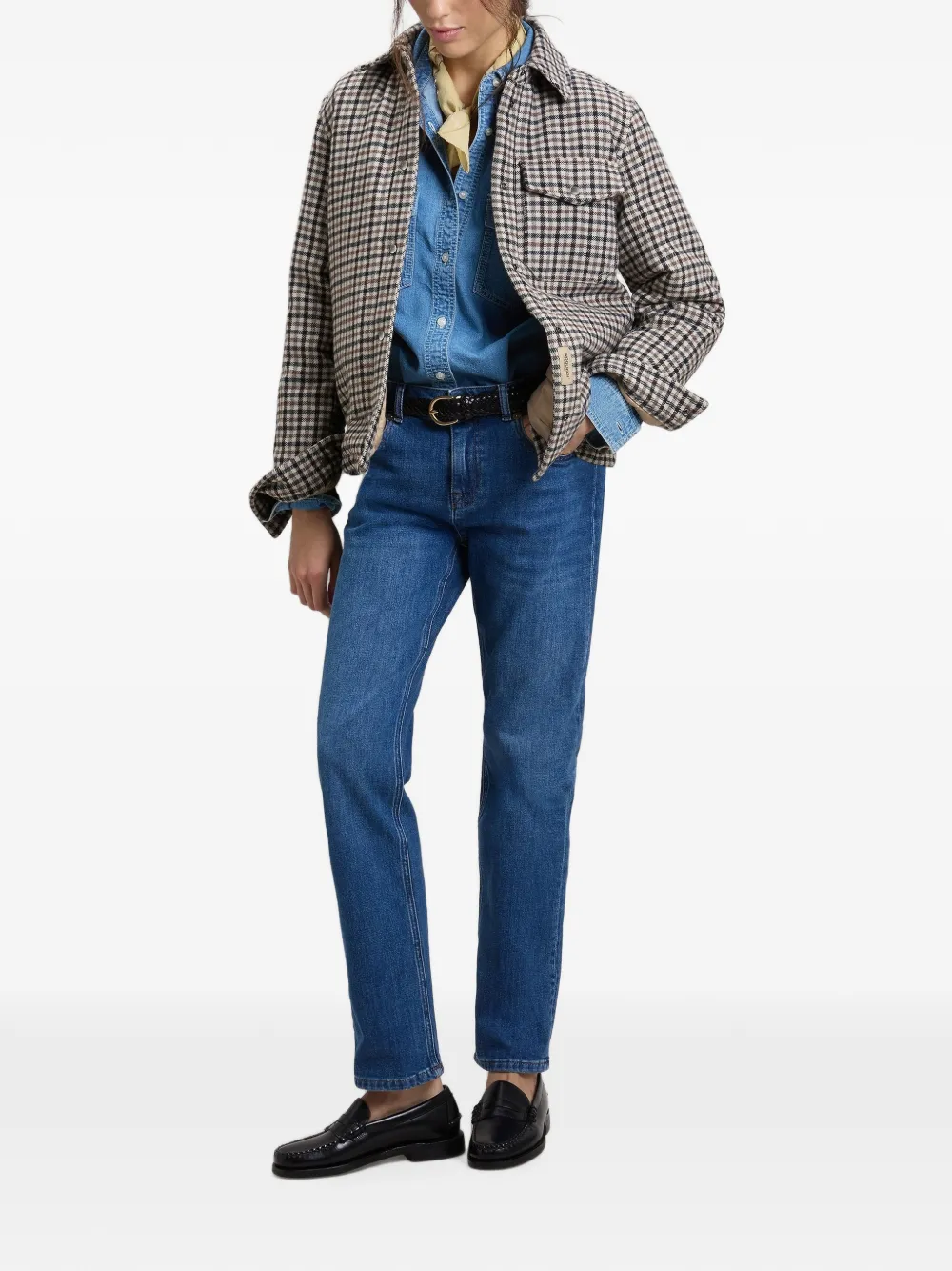 Woolrich Alaskan geruit jack Beige