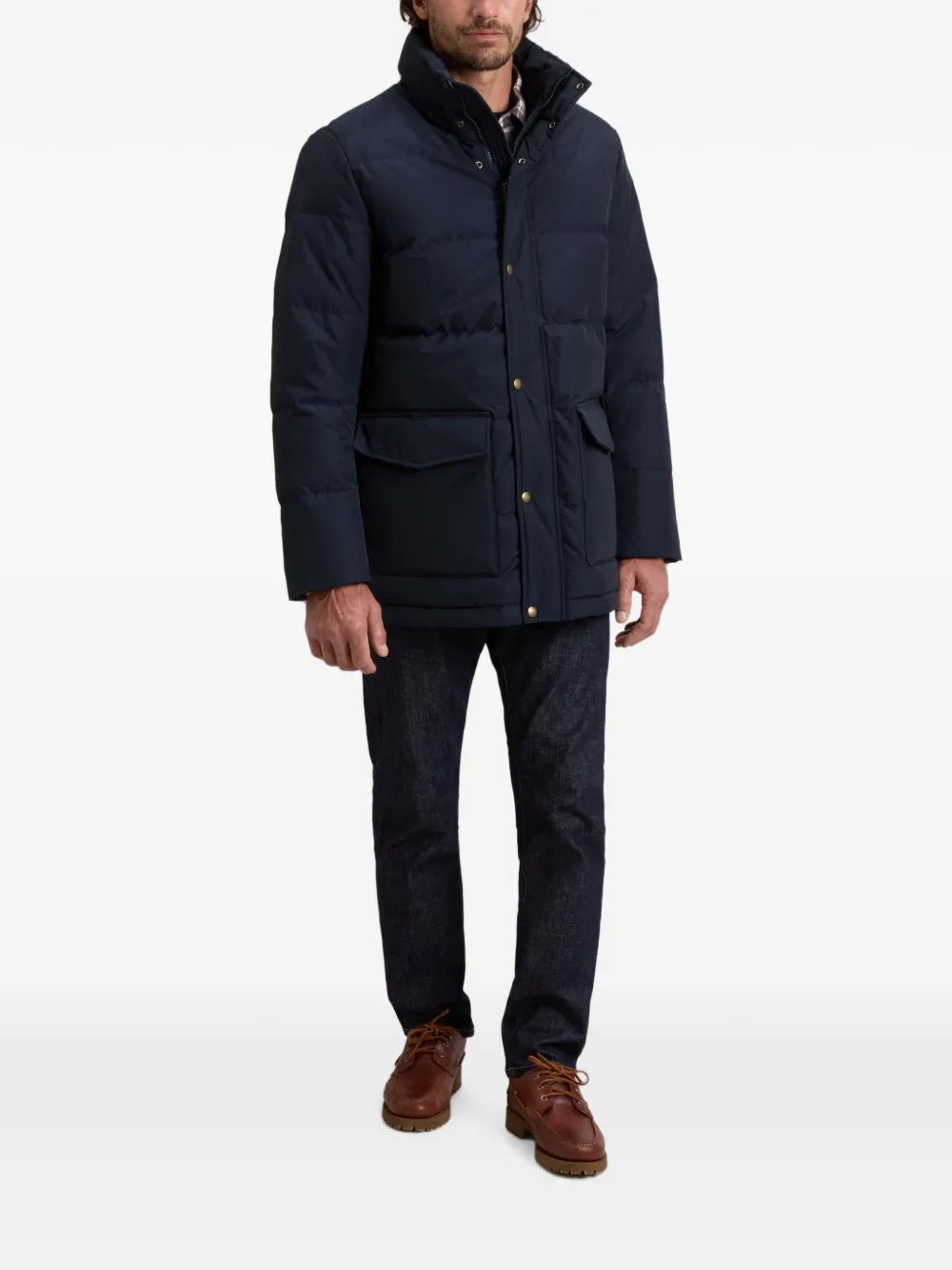 Woolrich Ramar Cloth donsjas Blauw