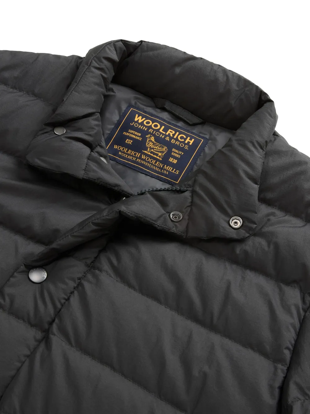 Woolrich Bering gewatteerd donsjack Zwart