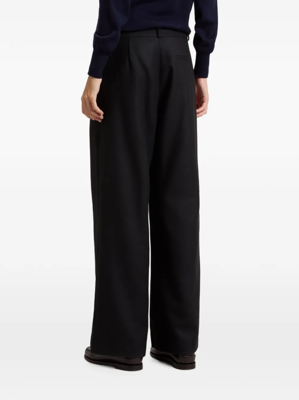 Woolrich Flanellen broek met stippen Zwart