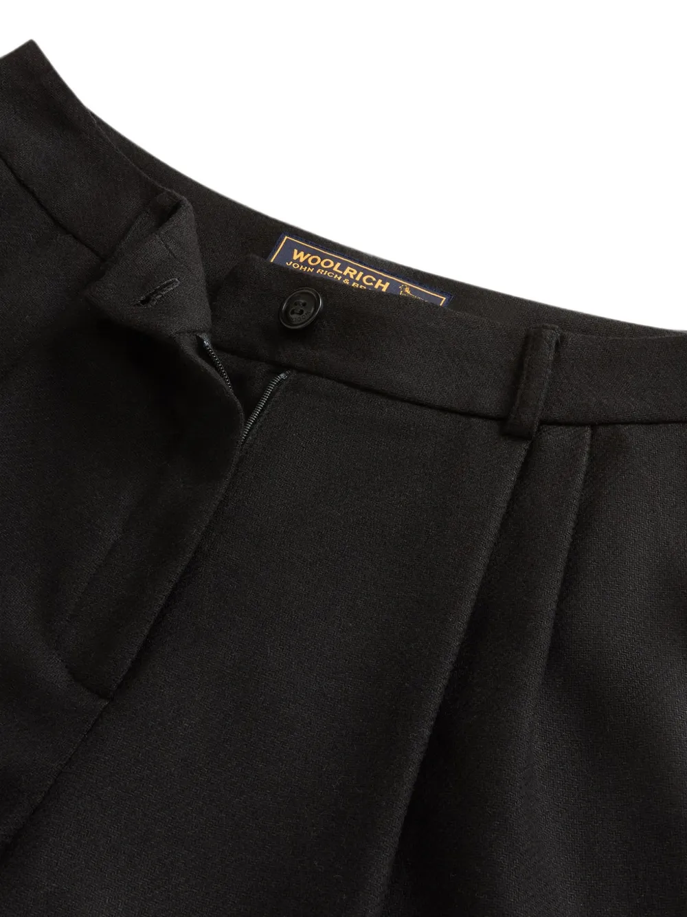 Woolrich Flanellen broek met stippen Zwart