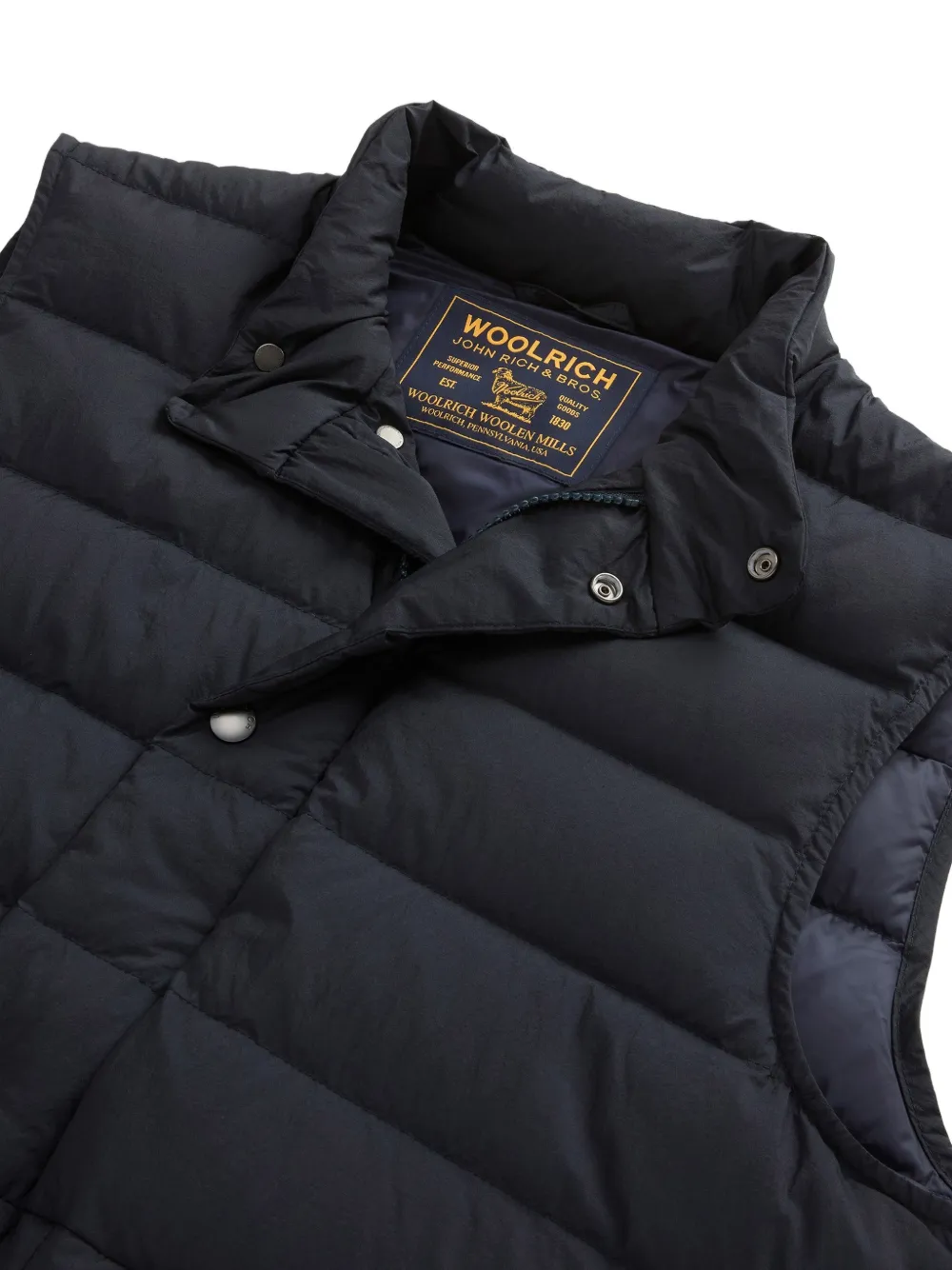 Woolrich Bering gewatteerde bodywarmer Blauw