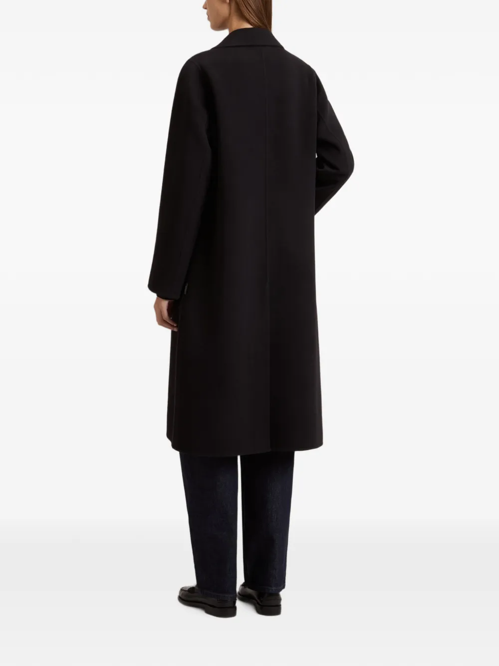 Woolrich Jas met enkele rij knopen Zwart