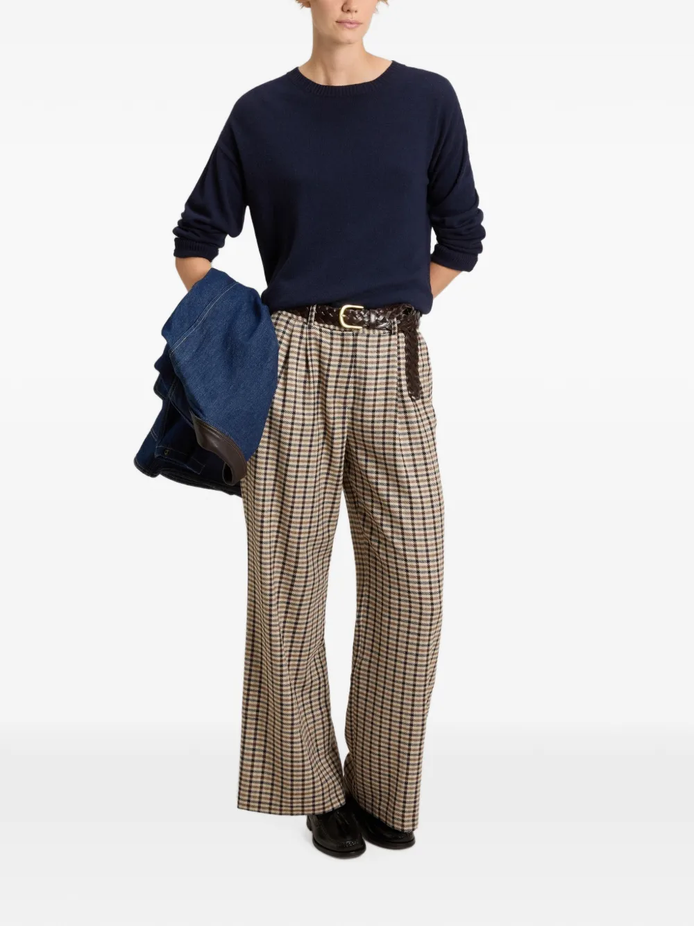 Woolrich Geruite broek Beige