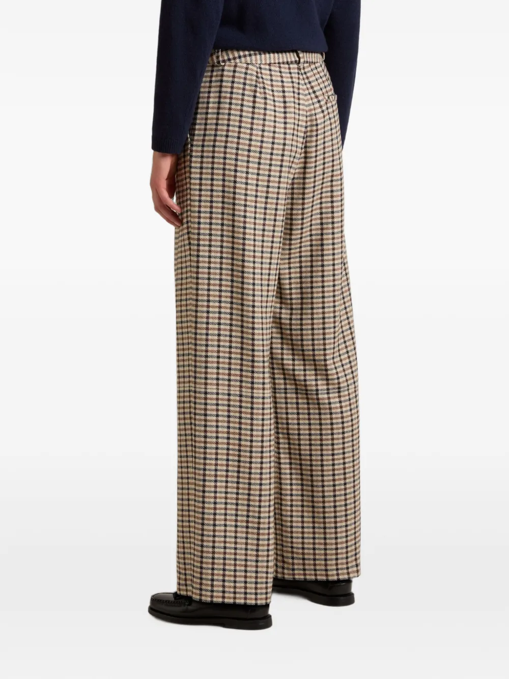 Woolrich Geruite broek Beige