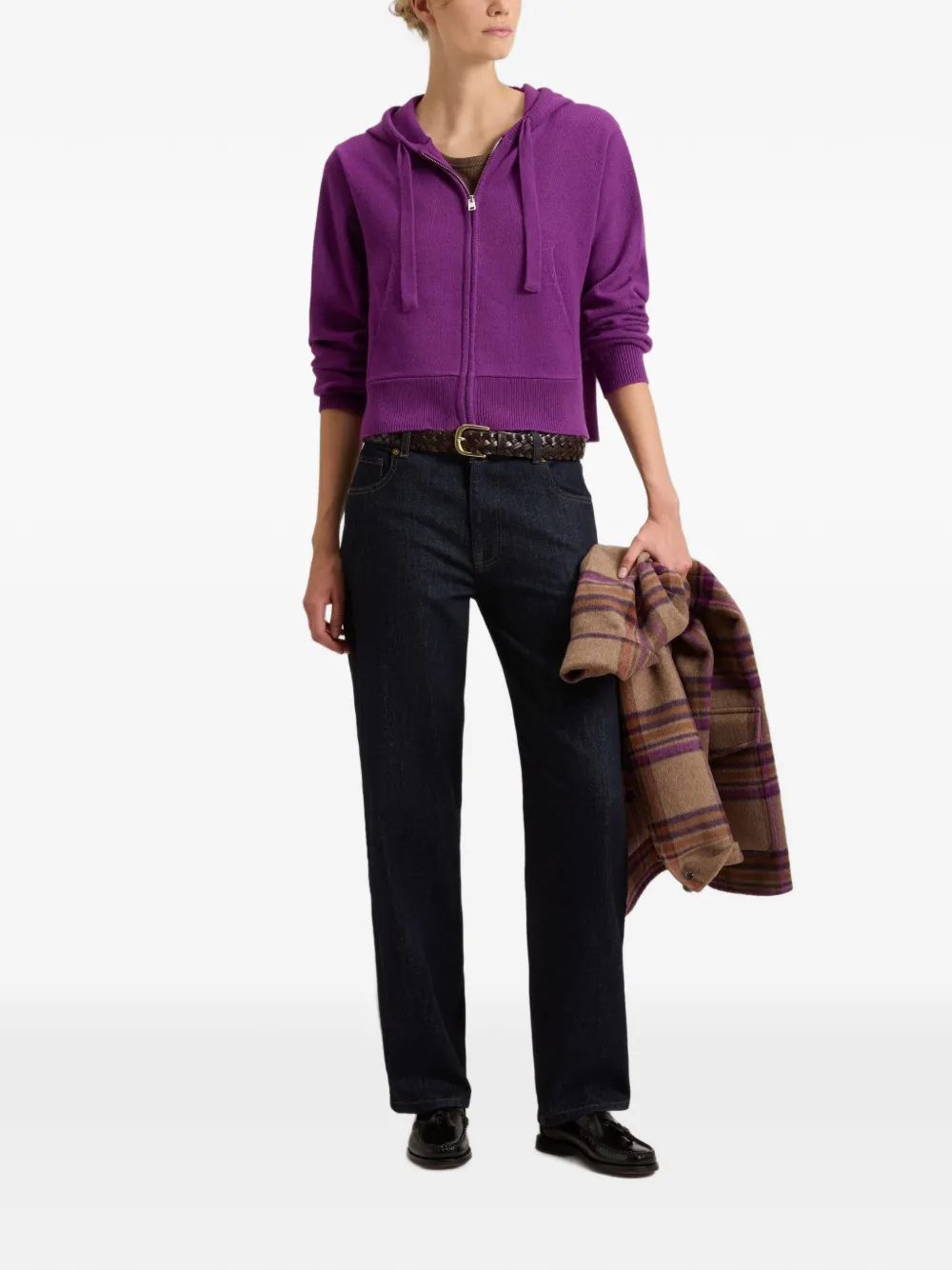 Woolrich Vest met capuchon Paars