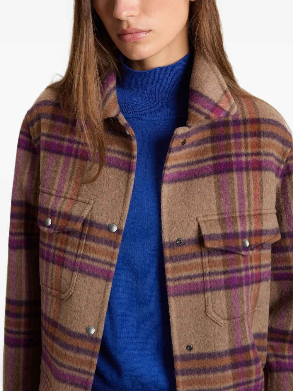 Woolrich Oversized jas met dubbele neus Bruin