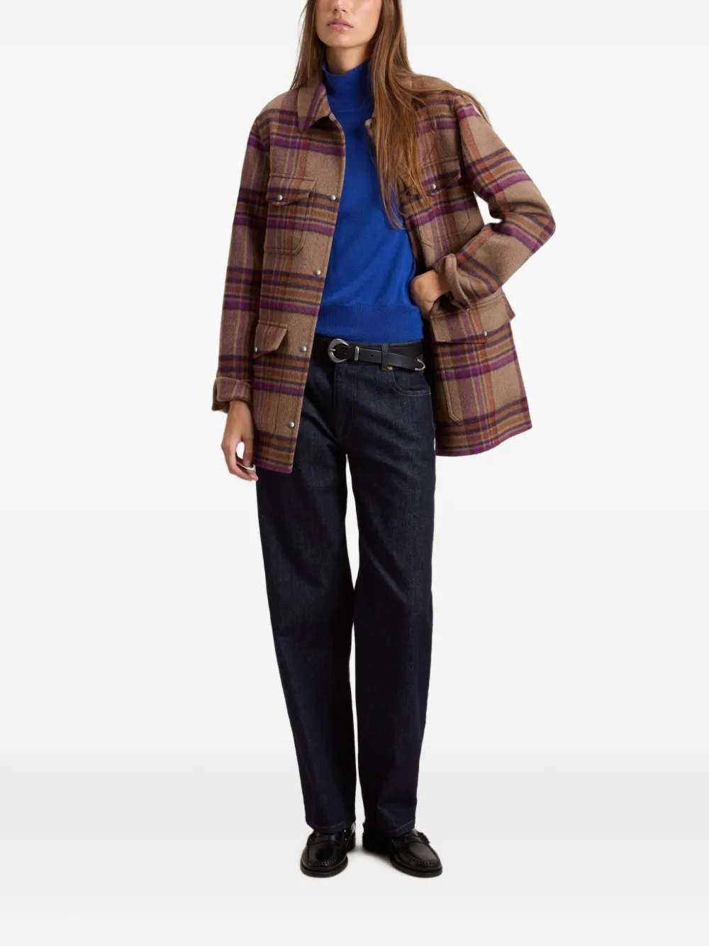 Woolrich Oversized jas met dubbele neus Bruin