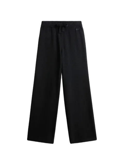 Woolrich pantalones tejidos de canalé con cordones