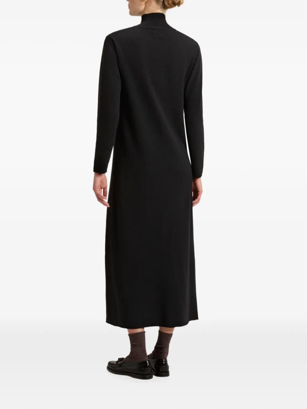 Woolrich Midi-jurk met lange mouwen Zwart