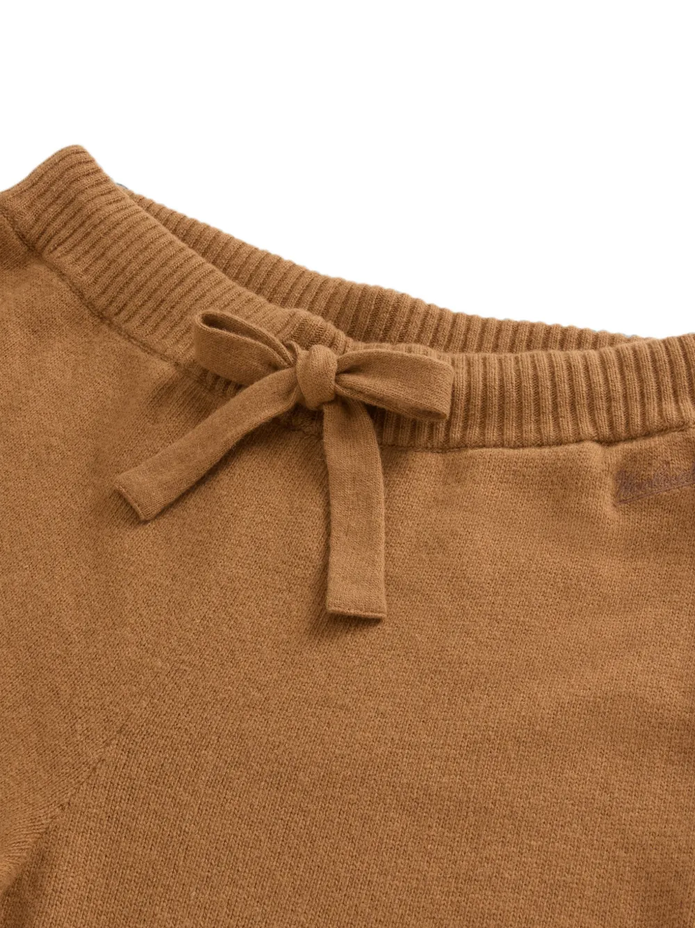 Woolrich Gebreide broek met trekkoordtaille Bruin