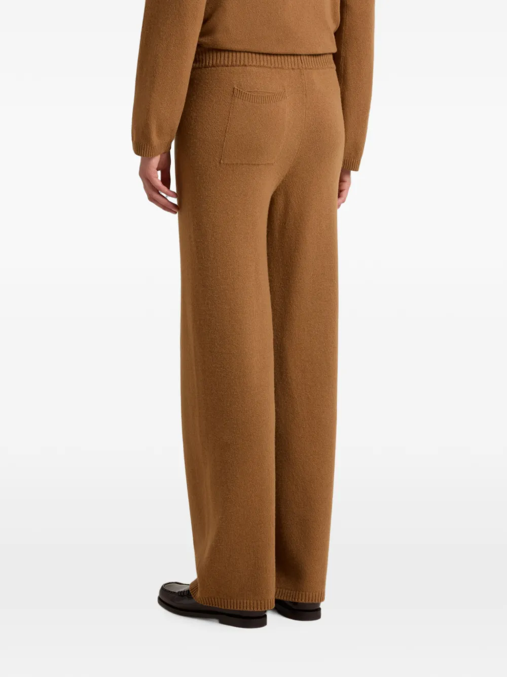 Woolrich Gebreide broek met trekkoordtaille Bruin