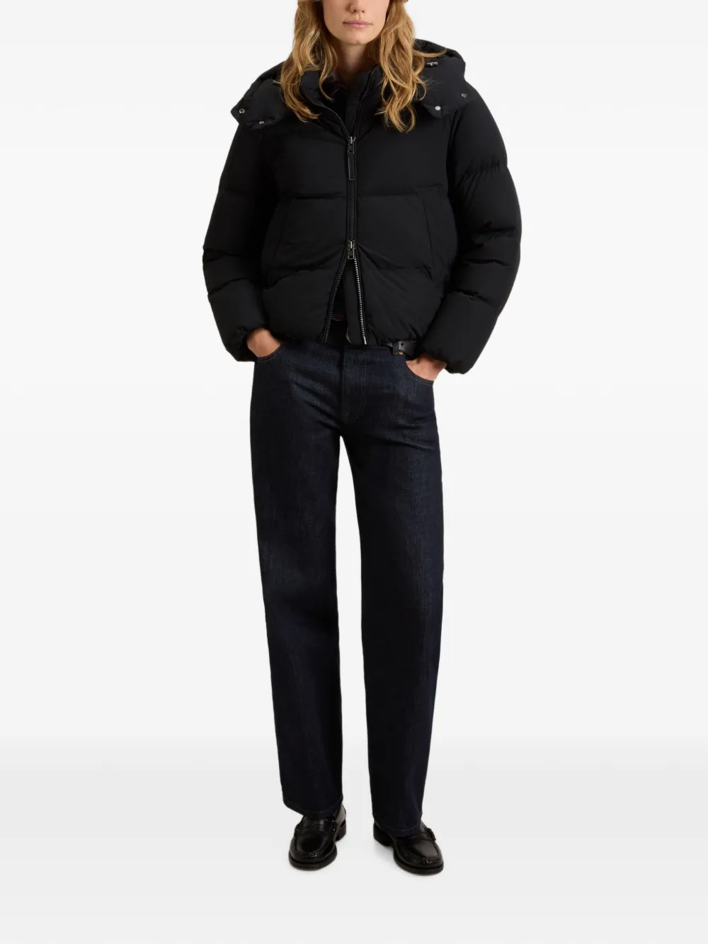 Woolrich Madison gewatteerd jack Zwart
