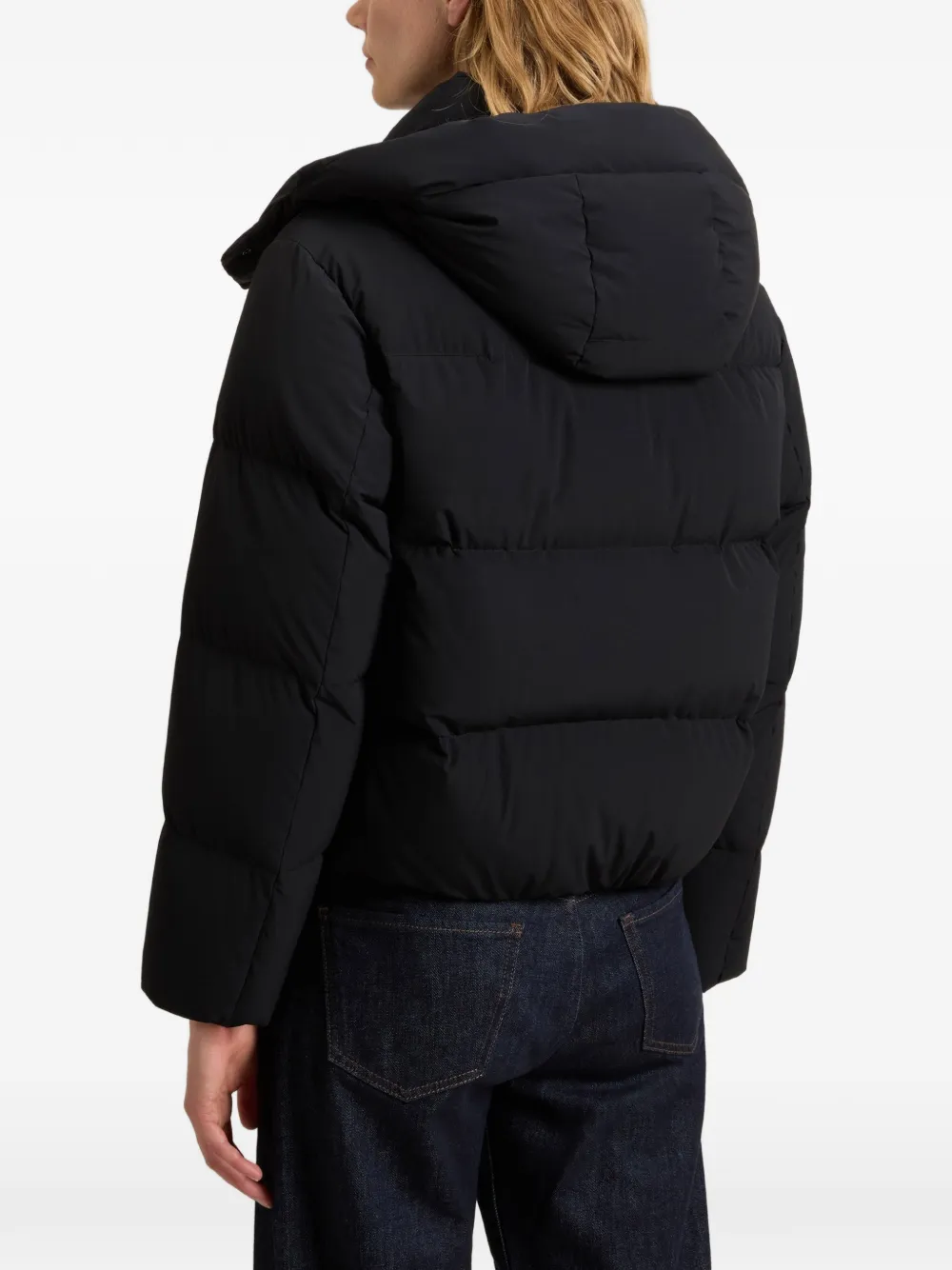 Woolrich Madison gewatteerd jack Zwart