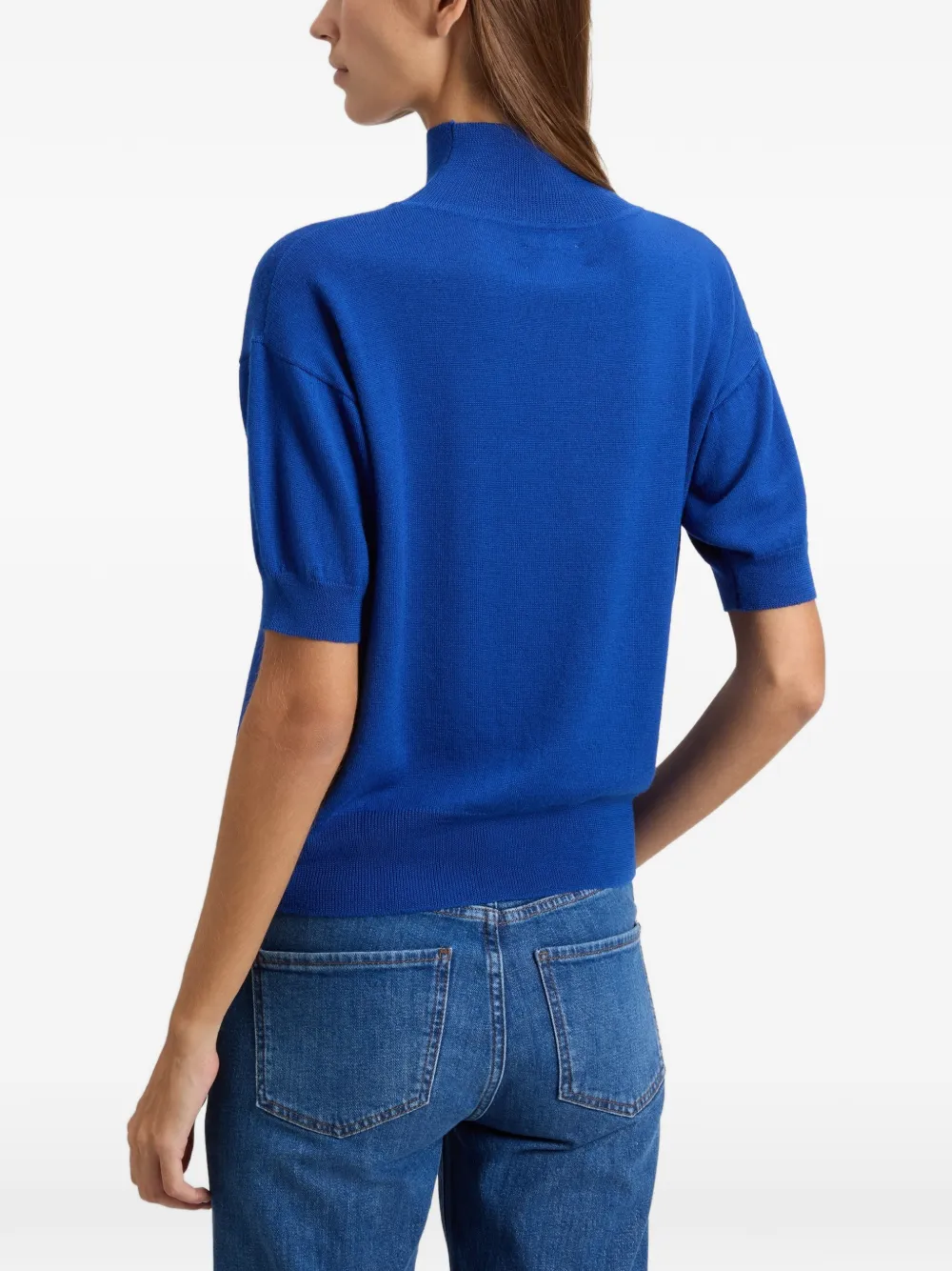 Woolrich T-shirt met col Blauw