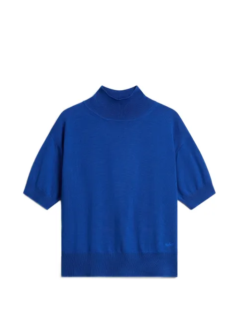 Woolrich camiseta con cuello alto de manga corta