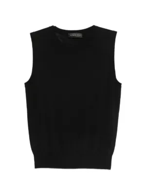 Alexander Wang Logo Print Fitted Tank | Black | FARFETCH