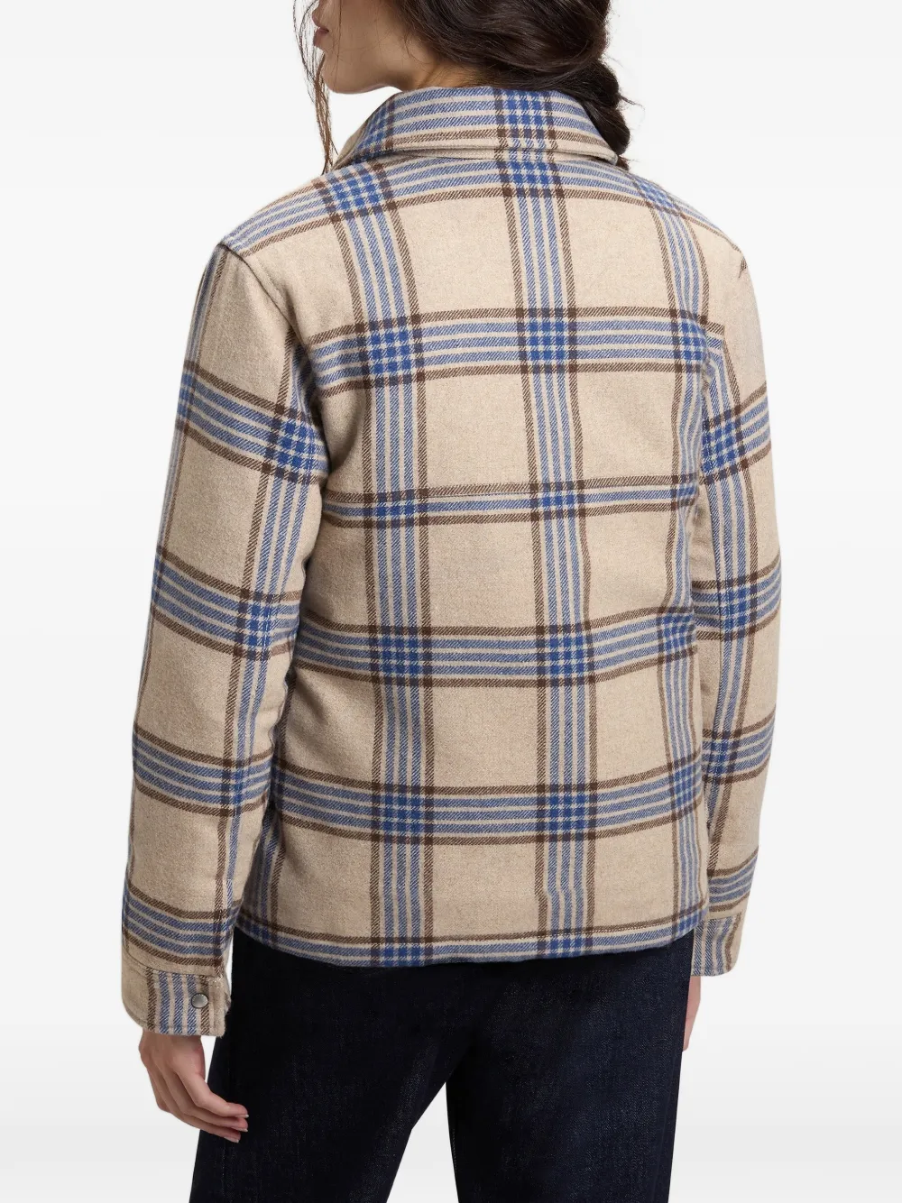 Woolrich Alaskan geruit shirtjack Beige