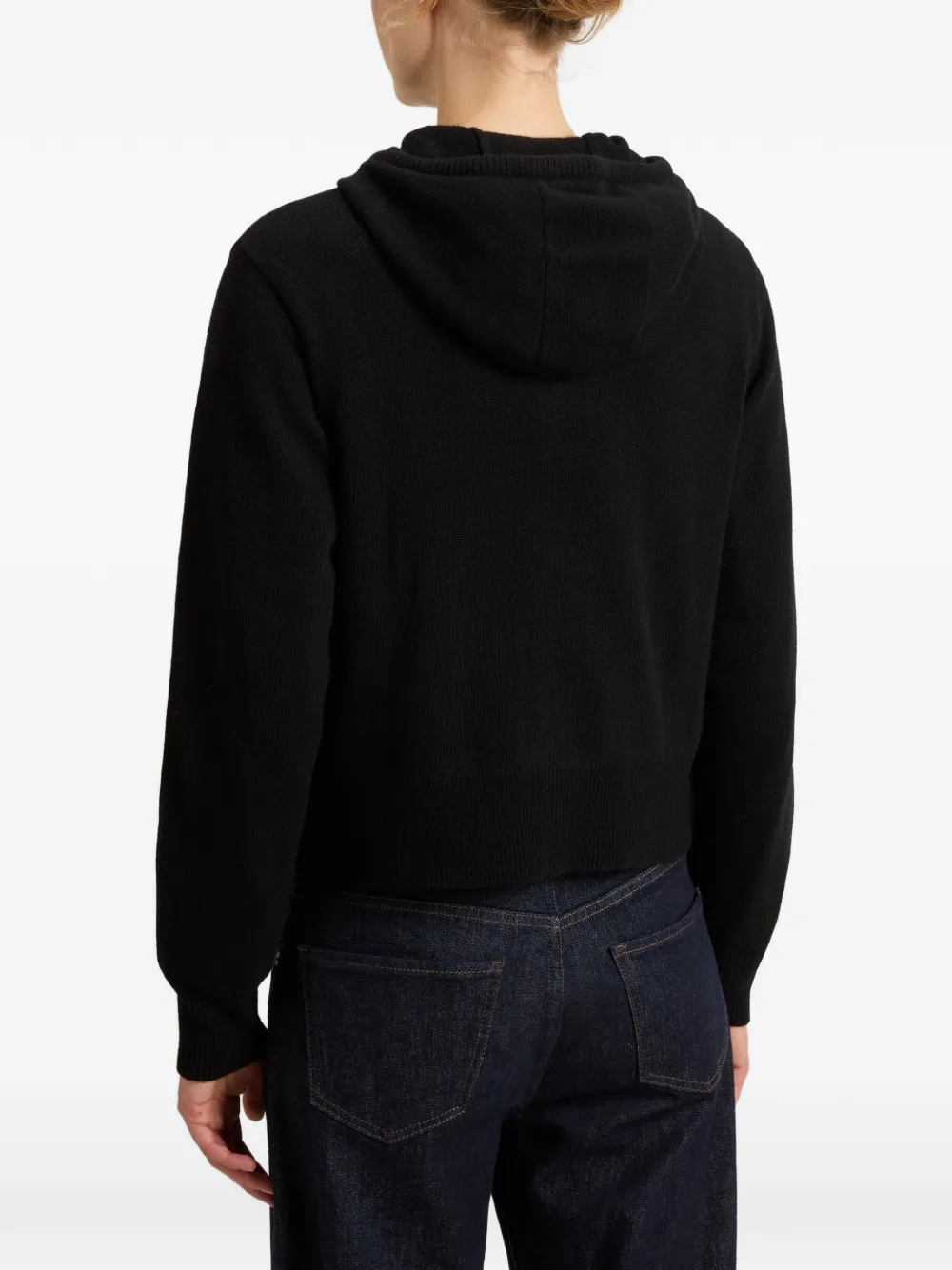 Woolrich Gebreide hoodie Zwart