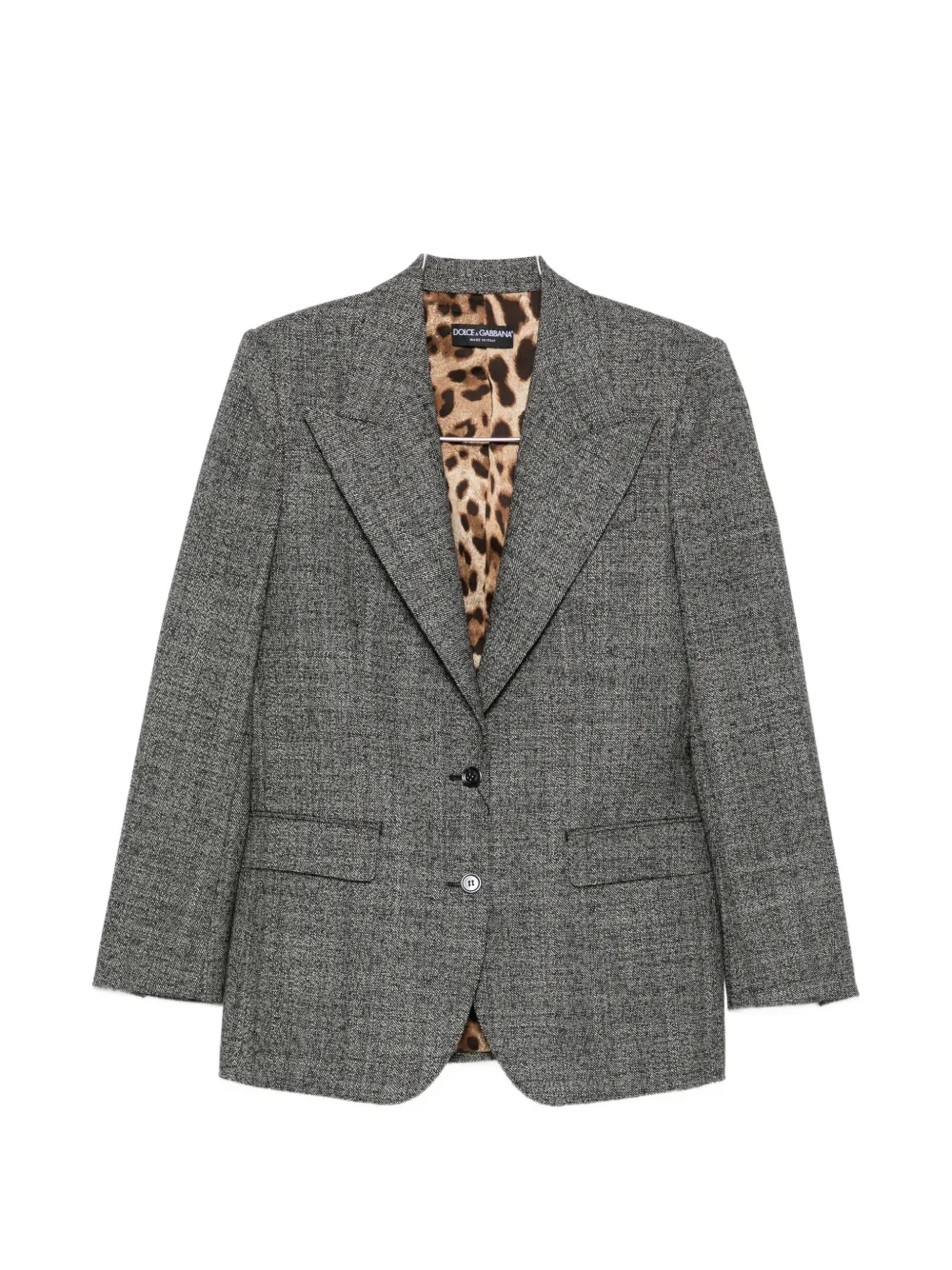 Dolce & Gabbana peak-lapels single-breasted blazer - Grau
