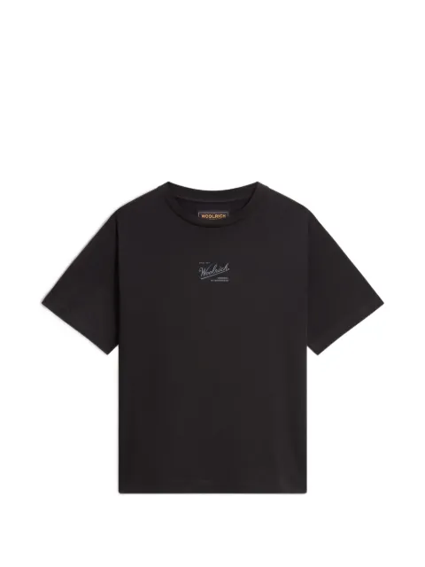 Woolrich 로고 프린트 코튼 티셔츠