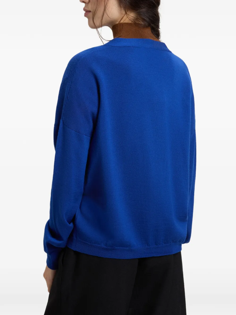 Woolrich Fijngebreid vest van merinowol Blauw
