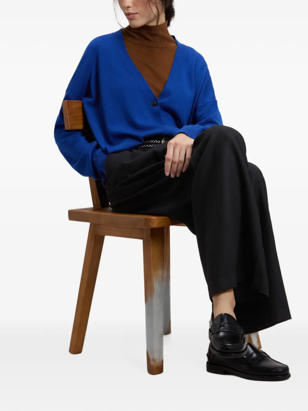 Woolrich Fijngebreid vest van merinowol Blauw