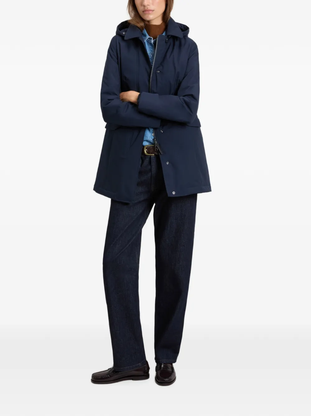 Woolrich Jack met capuchon Blauw