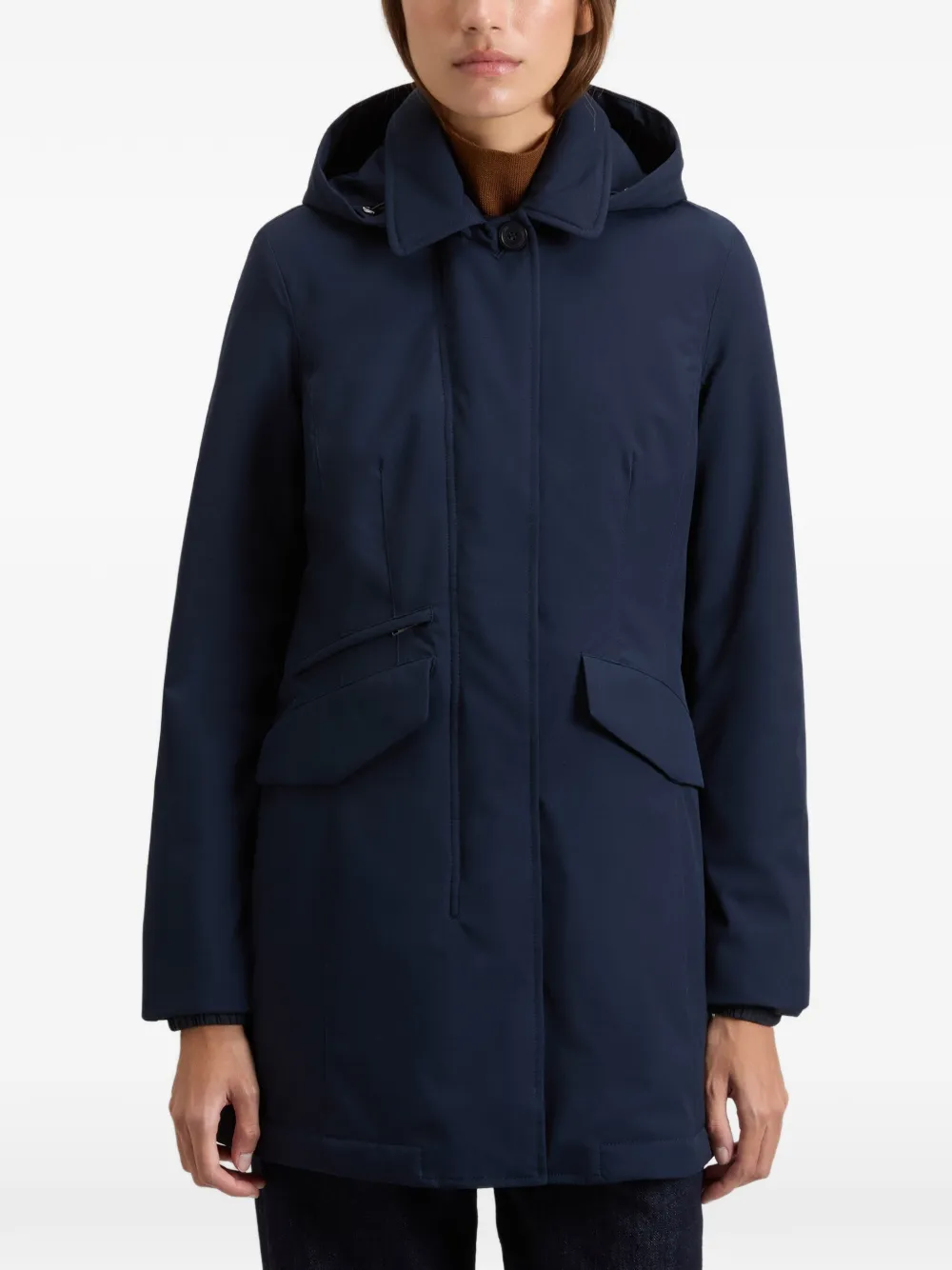 Woolrich Jack met capuchon Blauw