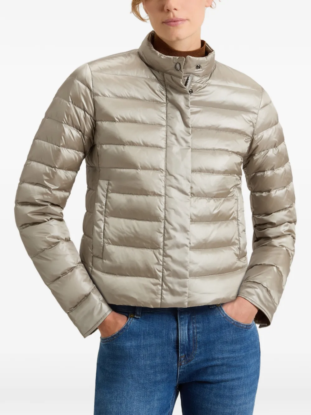 Woolrich Jack met metallic-effect Zilver