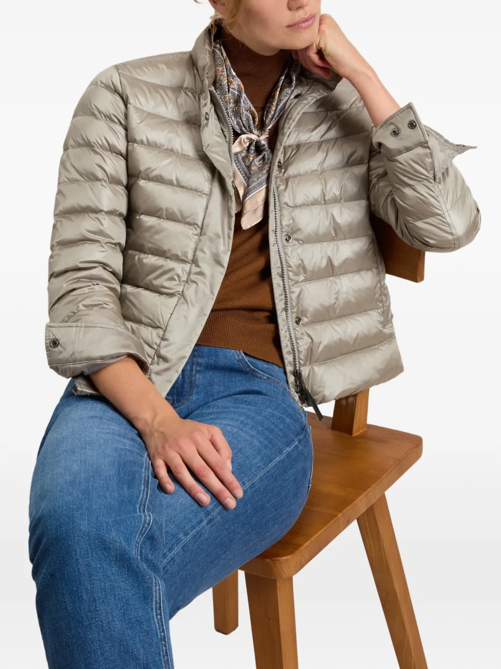 Woolrich Jack met metallic-effect Zilver